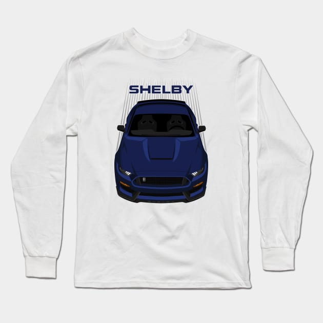 Ford Mustang Shelby GT350 2015 - 2020 - Kona Blue Long Sleeve T-Shirt by V8social